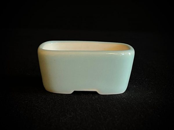 61958 MACETA LISA PARA MAME O PLANTA DE ACENTO RECTANGULAR ESMALTADA