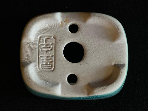 61960 MACETA LISA PARA MAME O PLANTA DE ACENTO RECTANGULAR ESMALTADA