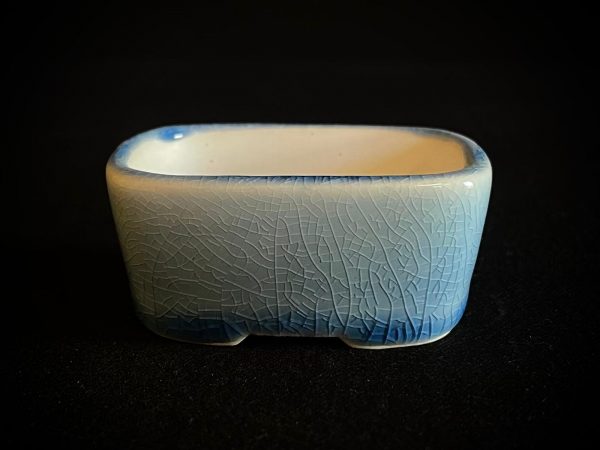 61962 MACETA LISA PARA MAME O PLANTA DE ACENTO RECTANGULAR ESMALTADA