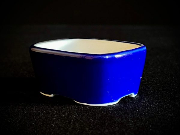 61965 MACETA LISA PARA MAME O PLANTA DE ACENTO RECTANGULAR ESMALTADA