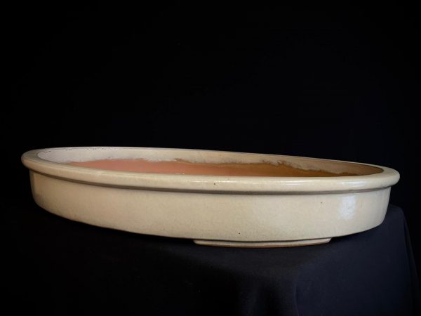 25I-M3/M4 CREAM OVAL GLAZED 66CM OVALADA ESMALTADA