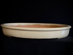 25I-M3/M4 CREAM OVAL GLAZED 66CM OVALADA ESMALTADA