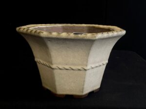 MACETA YAMAAKI HEXAGONAL ESMALTADA