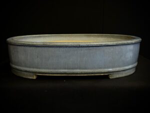 MACETA TERAHATA MAZAN OVALADA ESMALTADA