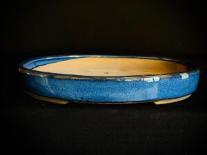 MACETA HOUTOKU OVALADA ESMALTADA
